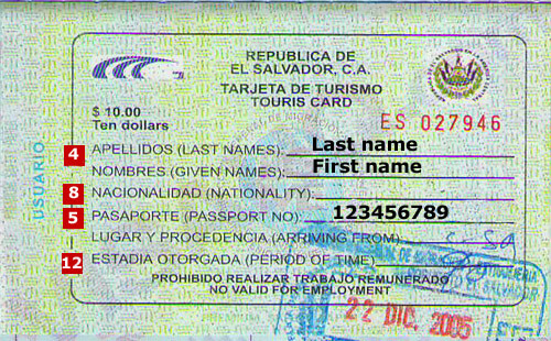 El Salcador Visa