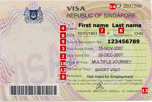 Singapura Visa